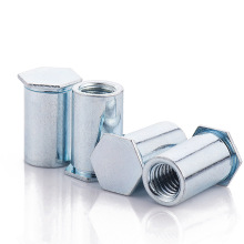 Factory Direct Carbon Steel Galvanized Blind Hole Pressure Rivet Nut, Post M3 Hex Rivet Nut Post & Blind Rivet Nut
