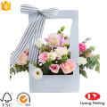 Caja de envasado de flores de regalo de papel caliente