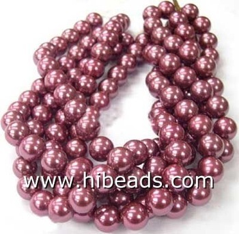 closeout gayer purple shell pearl beads LSP0026