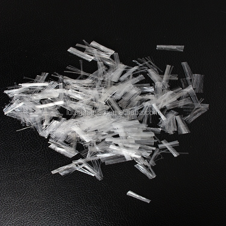 white short cutting concrete polyester fiber