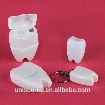 Tooth dispenser dental expanding floss