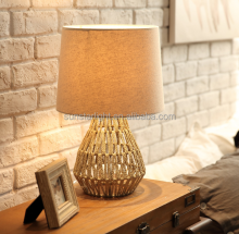 Rattan Table Lamp - Make-Up Table Lighting