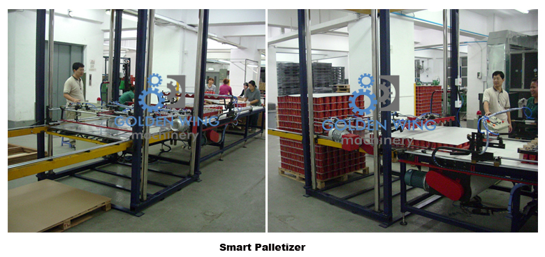 Automatic empty can palletizer used for tin can collecting