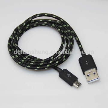 Customize 3M USB Cable, Two Sided USB Cable for Charger Cable Braided