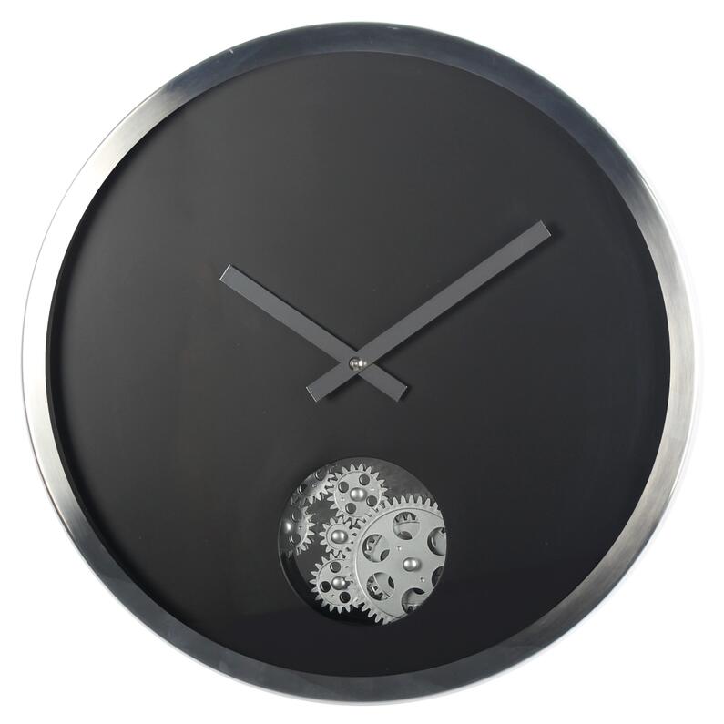 Wall Clock With Moving Gears