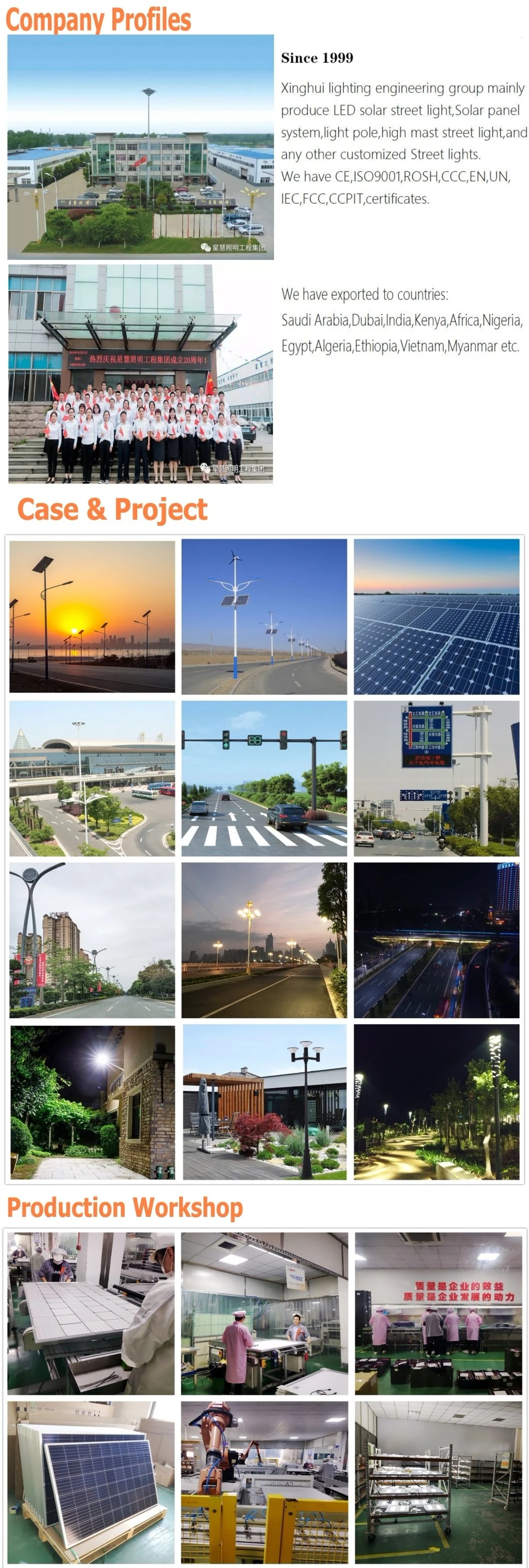 All in One Special 30W 50W 60W 100W Solar Street Light Price Popular Outdoor Lightings