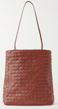 Woven Textured Leather Shoulder Bag