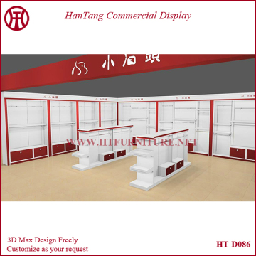MDF Wood Garment Shop Design Furniture