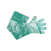 Зеленые перчатки для искусственного осеменения с длинным рукавом