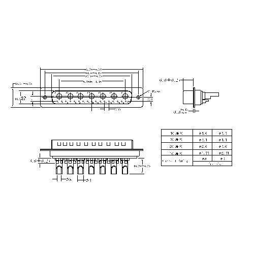 PDB24W7-MXXX POWER D-SUB 24W7 SOLDER CUP-MALE