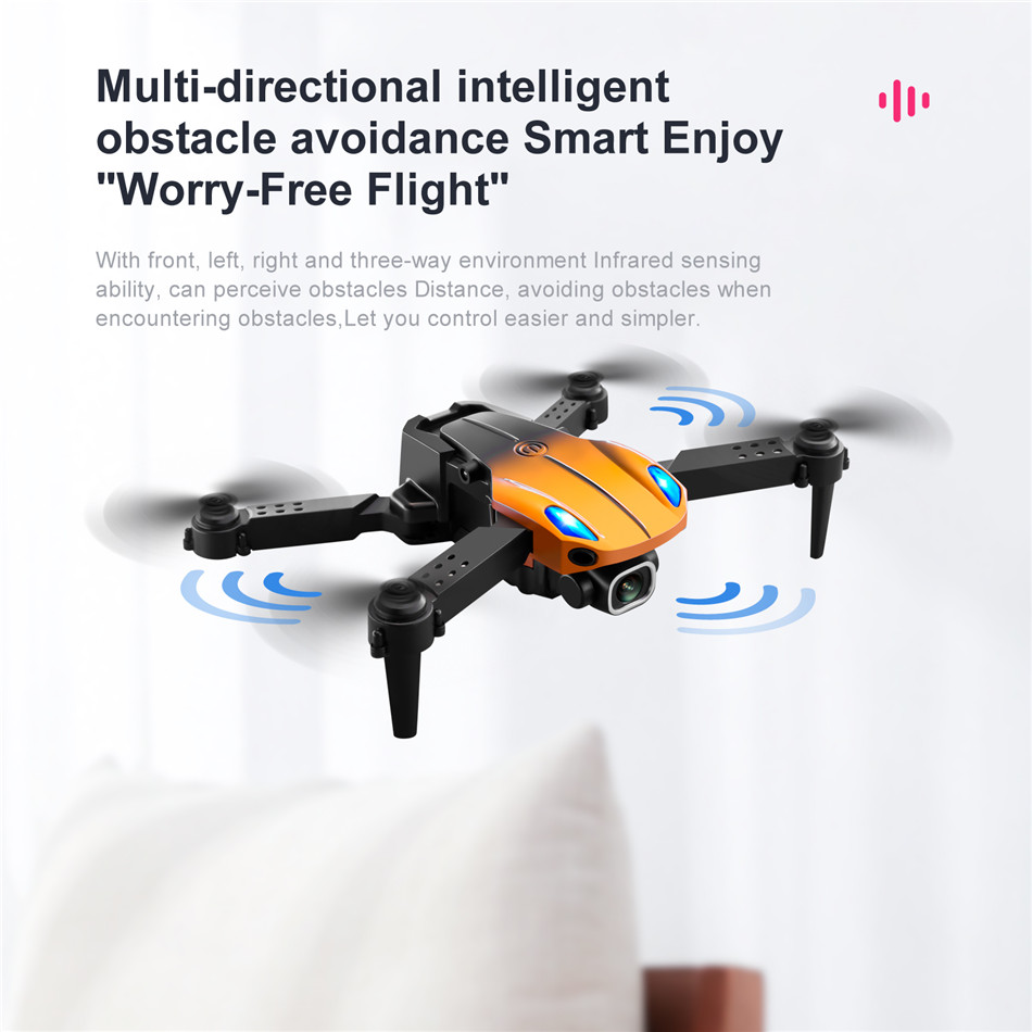 Customizable camera drone KY907 4K Obstacle avoidence dual camera drone Gesture Photos and 50x zoom drone quadcopter