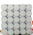 Vela pressionada Tealight 50pcs 4 horas queima