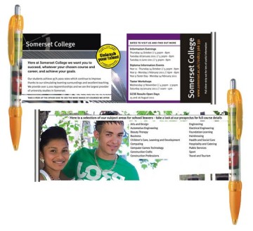 Banner Pen With Pull-out Banner Wrapped Around An Interior R