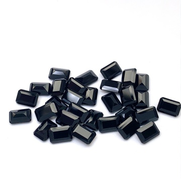 Natural Black Spinel Small Octagonal Ring Face