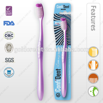 Comfortable small head adult toothbrush