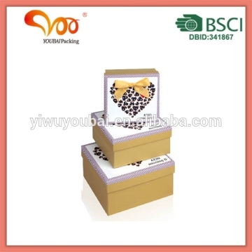 PROFESSIONAL DESIGN NEW STYLE Custom Handcraft flock paper gift boxes