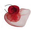Hair Hoop Big Red Flower For Masked Ball