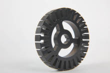 air-cooled motor stator core