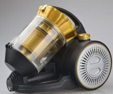 New golden vacuum cleaner with multi-cyclonic filter