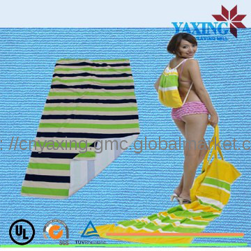 2014 Backpack beach towel bag pattern 100% polyester reactive printing