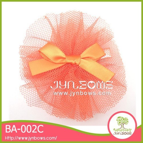 Hair clip with organza ribbon , satin ribbon bow clip