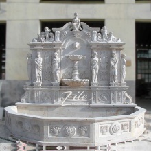 Detailed Carving Classic stone marble wall fountains