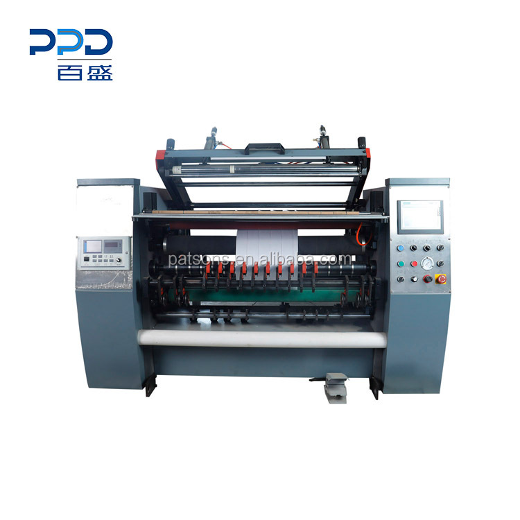 High Accuracy Credit Card Receipt Paper Roll Slitting Rewinder Machine