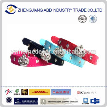 Crystal Diamante Dog Lether Collar