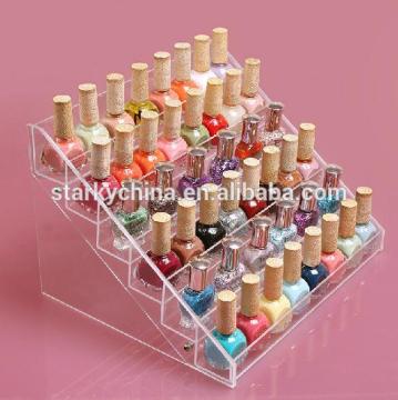 acrylic nail polish display stand, 48bottles nail polish display stand;Multi Layer Acrylic Nail Polish Display Stand
