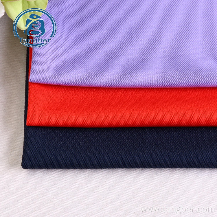 Sports wear 100% polyester pique knitted fabric