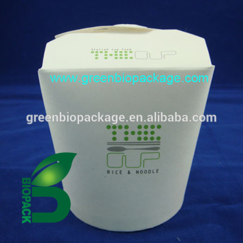 Food grade paper craft noodle box, foldable food packaging