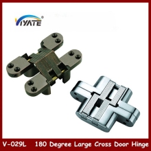 Adjustable cabinet hinge,concealed cross 180 degree hinge