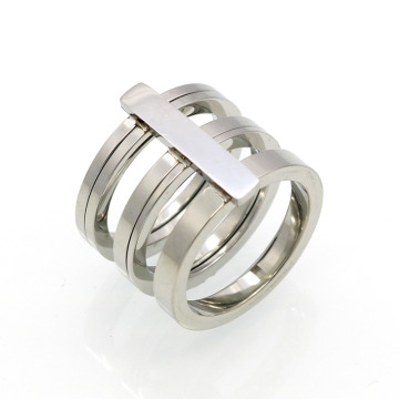 316L Trinity Jewelry IP Plating 18k Gold Ring