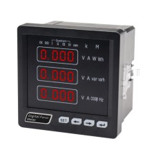 RS485 Digital Electricity Meter - Hot Selling LCD Panel Multifunctional KWh KW HZ Meter