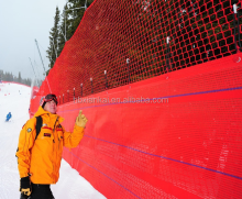 Orange Plastic Snow Fence Net - Road Safety Barrier