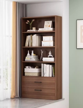 Tall Bookcase with Drawers