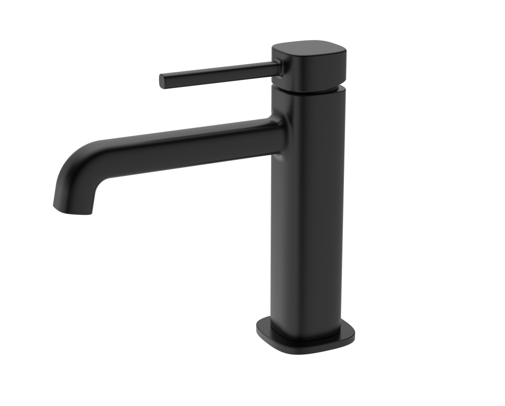 Smooth desk-mount basin mixer color alternatives