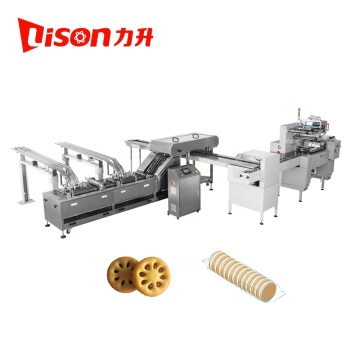 Biscuit Sandwiching and On-Edge Packaging Machine