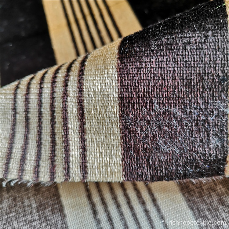 Tissu imprimé africain bon marché de polyester tricoté pour le canapé