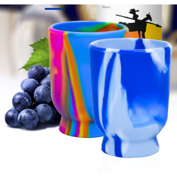 Copas de vino de silicona gratis al por mayor BPA