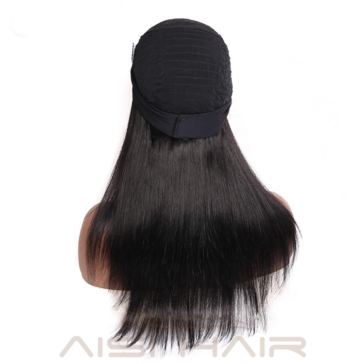 Human Hair Headband Wig For Black Women Long Straight black Wigs Brizilian Raw None Lace High Quality Wholesale Price Human Hair