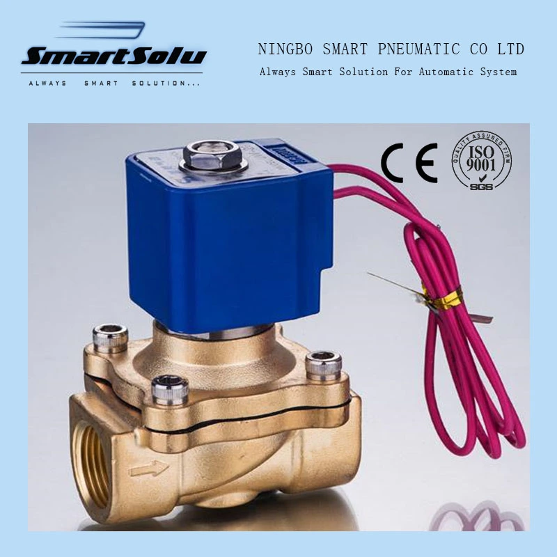 2W Normal Close Direct Acting Big Orifice Brass Material Solenoid Valves