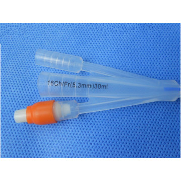 Silicone made 2 or 3 way Foley catheter