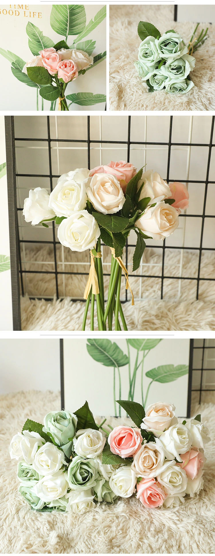 Fashion Design Home Vase Wedding Decoration Artificial Flower