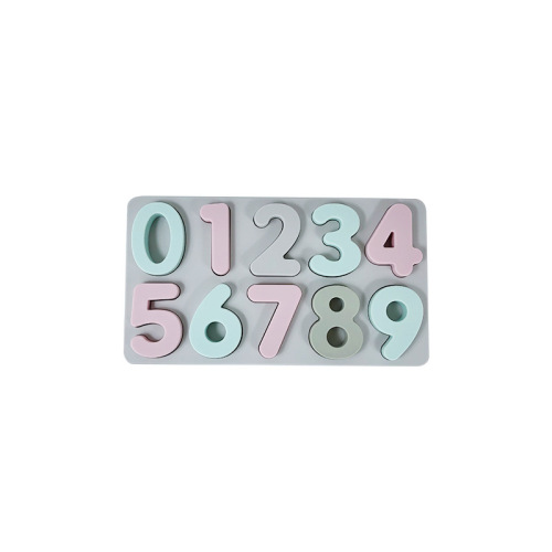 Силиконовые красочные номера математические блоки