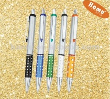 Plastic promotion ballpen with rubber hole