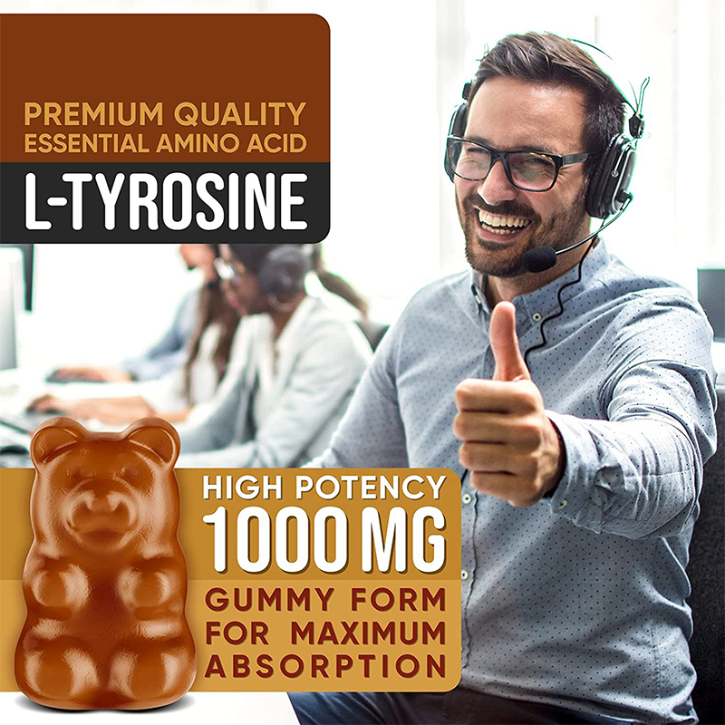 2021 OEM ODM Factory Supplier Private Label Vegan Organic L-tyrosine Gummies For Memory