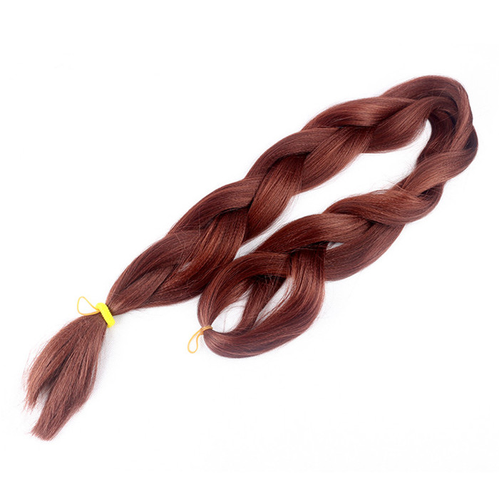 African Synthetic Hair For Braids Extensions Fibre Jumbo Hair Braid Color Pre-Stretched Synthetic Braiding Hair