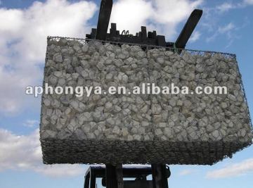 stone gabion fence