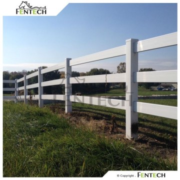 Uv Proof Pvc Post and Rail Fence , Horse Fence